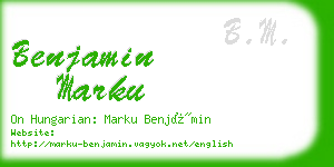 benjamin marku business card